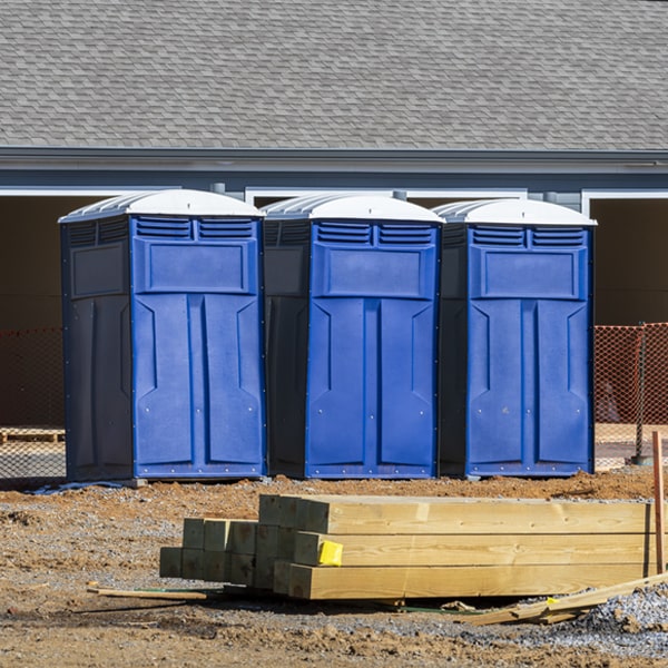 how can i report damages or issues with the portable toilets during my rental period in Palm Coast